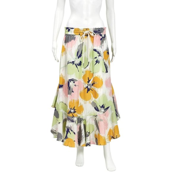 Lee Mathews Dresses & Skirts - Lee Mathews Printed Silk Skirt Women's Size 4 (AU 14)